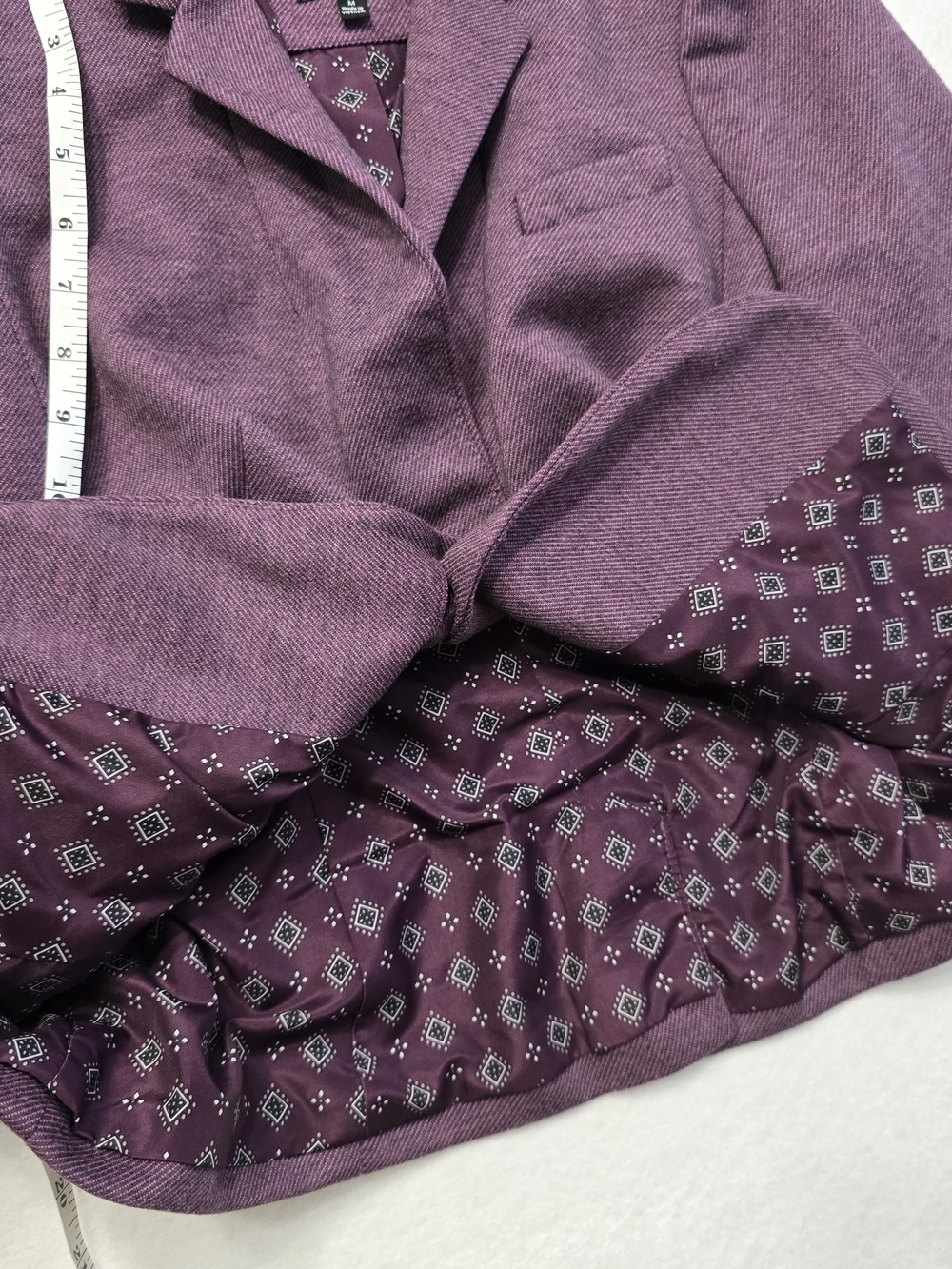 The Limited Plum Single-Button Tailored Blazer Petite M - Picture 6 of 8